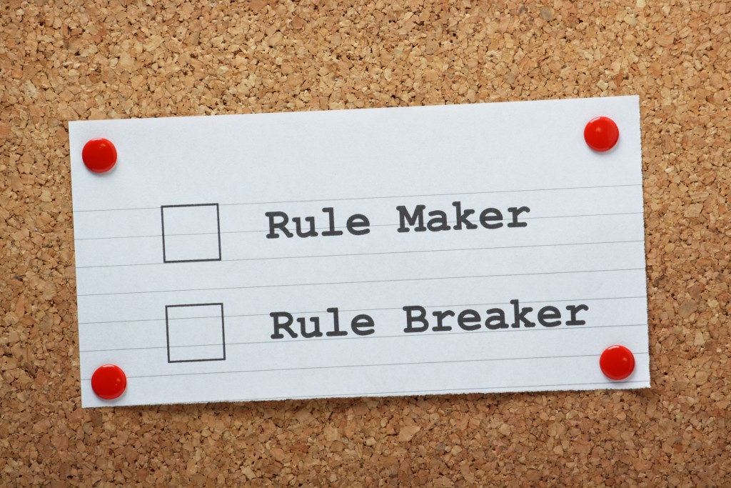 Rule Maker or Rule Breaker Tick Boxes